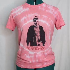 Handmade Pink tie dye t-shirt
